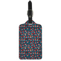 Christmas Santa Hats Pattern Print Luggage Tag