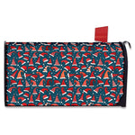 Christmas Santa Hats Pattern Print Mailbox Cover