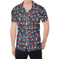 Christmas Santa Hats Pattern Print Men's Shirt