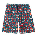 Christmas Santa Hats Pattern Print Men's Swim Trunks