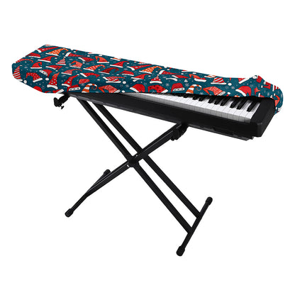 Christmas Santa Hats Pattern Print Piano Keyboard Cover