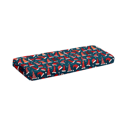 Christmas Santa Hats Pattern Print Piano Keyboard Cover