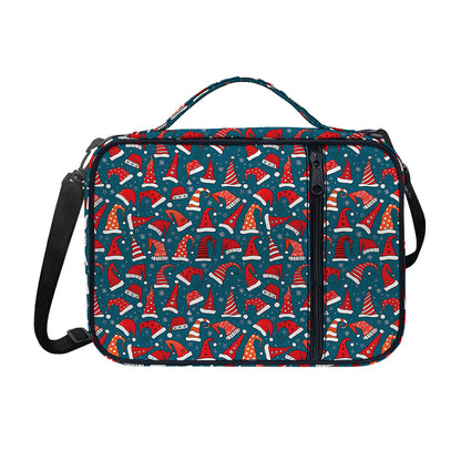 Christmas Santa Hats Pattern Print Shoulder Strap Bible Bag