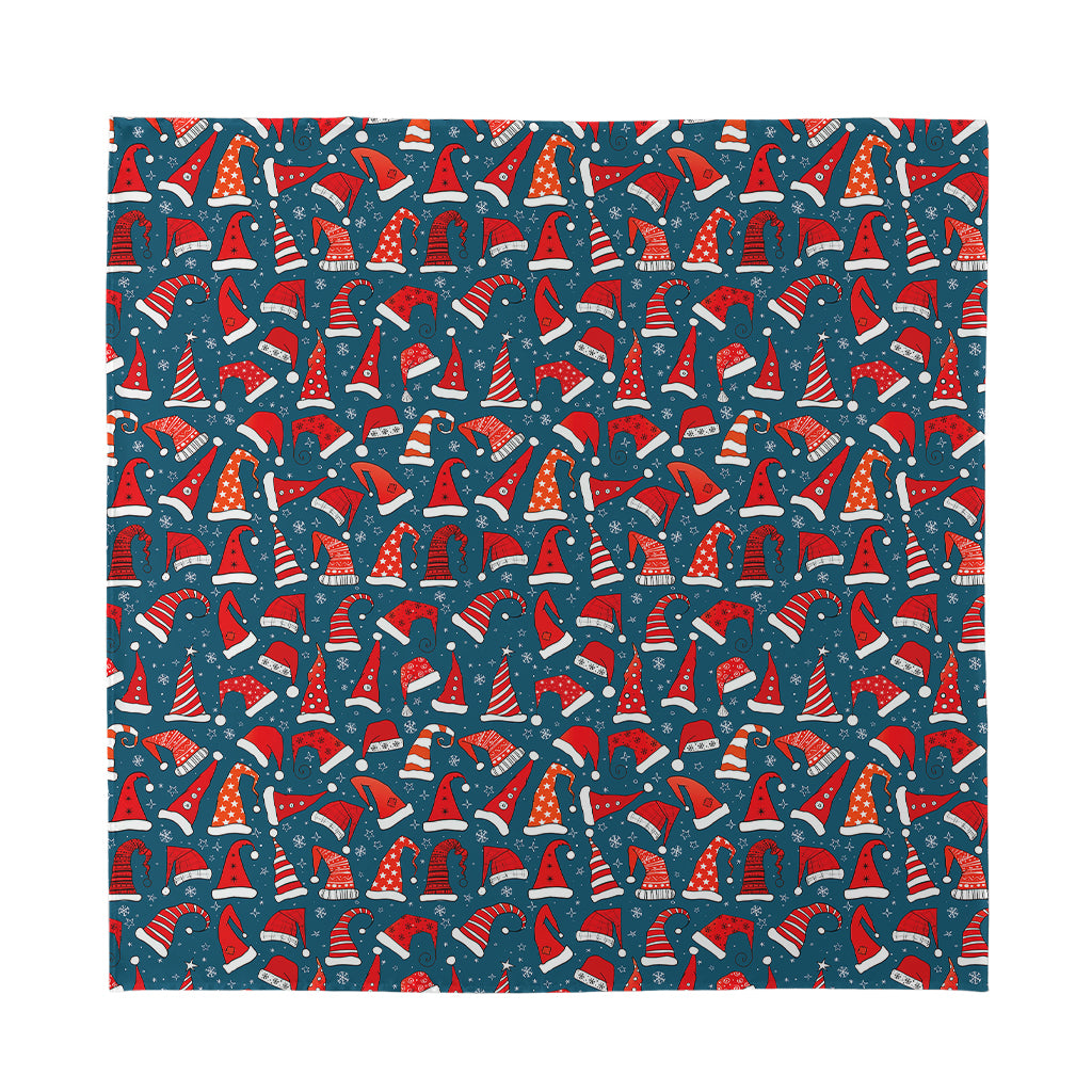 Christmas Santa Hats Pattern Print Silk Bandana
