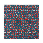 Christmas Santa Hats Pattern Print Silk Bandana