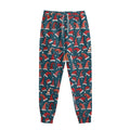 Christmas Santa Hats Pattern Print Sweatpants