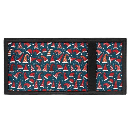 Christmas Santa Hats Pattern Print Trifold Wallet