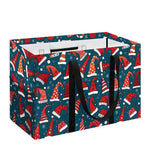 Christmas Santa Hats Pattern Print Utility Tote Bag