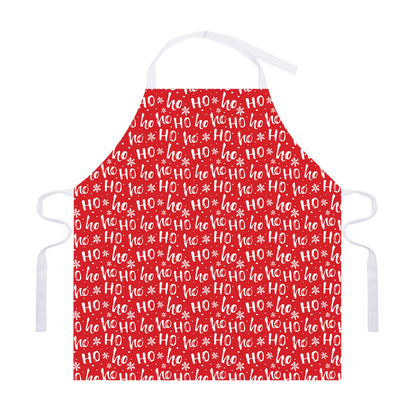 Christmas Santa Laugh Pattern Print Adjustable Apron