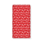 Christmas Santa Laugh Pattern Print Baby Crib Sheet