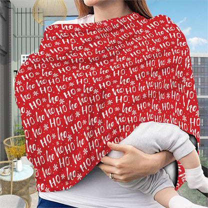 Christmas Santa Laugh Pattern Print Baby Seat Cover
