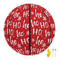 Christmas Santa Laugh Pattern Print Basketball