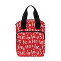 Christmas Santa Laugh Pattern Print Bible Tote Bag