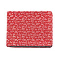 Christmas Santa Laugh Pattern Print Bifold Wallet