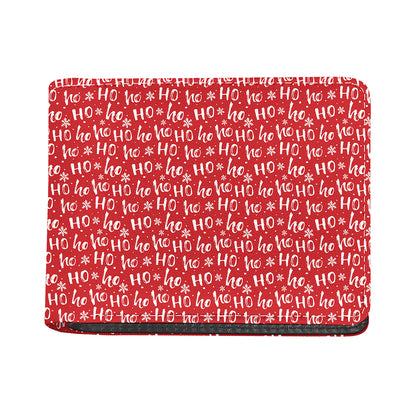 Christmas Santa Laugh Pattern Print Bifold Wallet