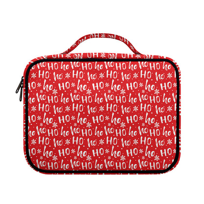 Christmas Santa Laugh Pattern Print Briefcase Bible Bag