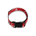 Christmas Santa Laugh Pattern Print Dog Collar