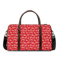 Christmas Santa Laugh Pattern Print Duffel Bag