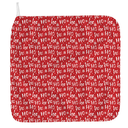 Christmas Santa Laugh Pattern Print Hand Towel