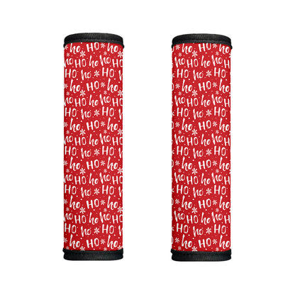 Christmas Santa Laugh Pattern Print Handle Covers