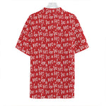 Christmas Santa Laugh Pattern Print Hawaiian Shirt