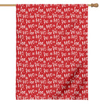 Christmas Santa Laugh Pattern Print House Flag