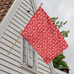 Christmas Santa Laugh Pattern Print House Flag