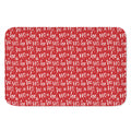 Christmas Santa Laugh Pattern Print Indoor Door Mat