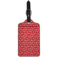 Christmas Santa Laugh Pattern Print Luggage Tag
