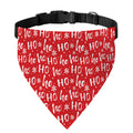 Christmas Santa Laugh Pattern Print Over The Collar Dog Bandana