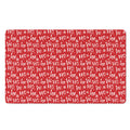 Christmas Santa Laugh Pattern Print Polyester Doormat