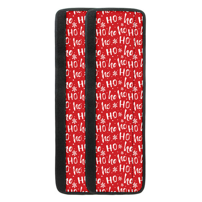 Christmas Santa Laugh Pattern Print Refrigerator Handle Covers