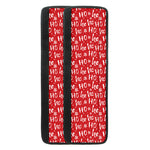 Christmas Santa Laugh Pattern Print Refrigerator Handle Covers