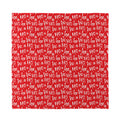 Christmas Santa Laugh Pattern Print Silk Bandana