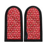 Christmas Santa Laugh Pattern Print Skillet Handle Cover