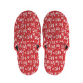 Christmas Santa Laugh Pattern Print Slippers