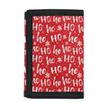 Christmas Santa Laugh Pattern Print Trifold Wallet