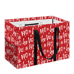 Christmas Santa Laugh Pattern Print Utility Tote Bag