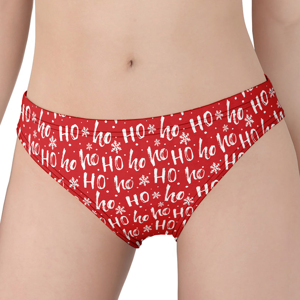 Christmas Santa Laugh Pattern Print Women's Panties