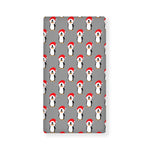 Christmas Santa Penguin Pattern Print Baby Crib Sheet