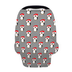 Christmas Santa Penguin Pattern Print Baby Seat Cover