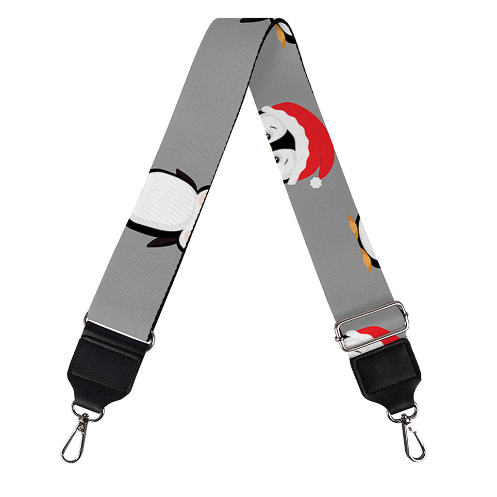 Christmas Santa Penguin Pattern Print Bag Strap