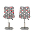 Christmas Santa Penguin Pattern Print Bar Stool Covers