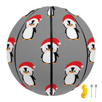 Christmas Santa Penguin Pattern Print Basketball