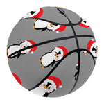 Christmas Santa Penguin Pattern Print Basketball