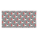 Christmas Santa Penguin Pattern Print Beach Towel