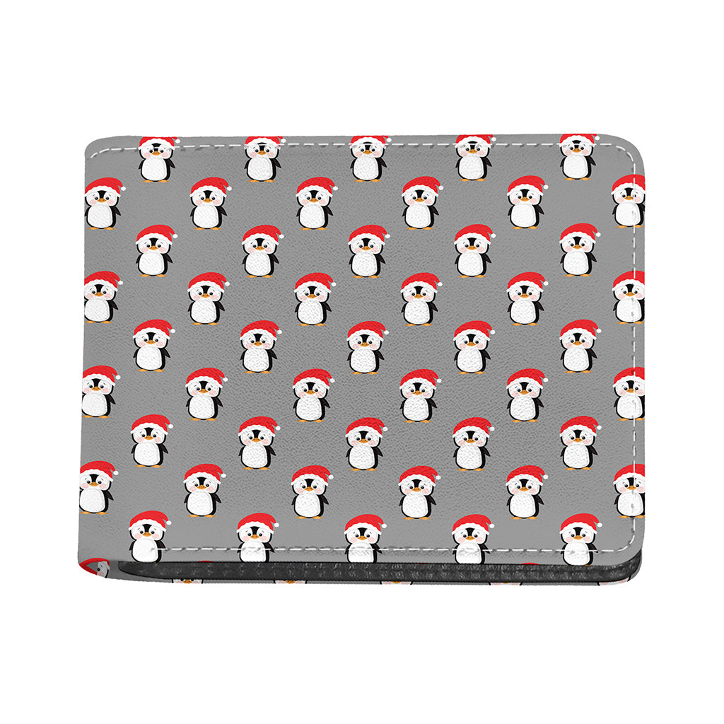 Christmas Santa Penguin Pattern Print Bifold Wallet