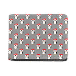 Christmas Santa Penguin Pattern Print Bifold Wallet