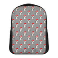 Christmas Santa Penguin Pattern Print Casual Backpack