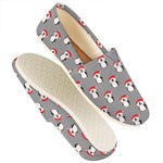 Christmas Santa Penguin Pattern Print Casual Shoes